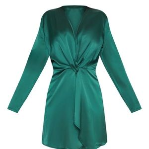 Size 22 PrettyLittleThing Green Dress